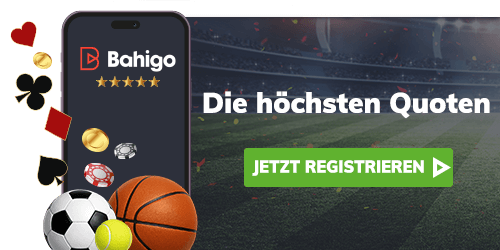 Sportwetten Banner mit Quoten Anzeige und Registrieren Button
