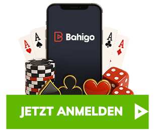Smartphone Anzeige mit Casino Elementen und Anmelden Button
